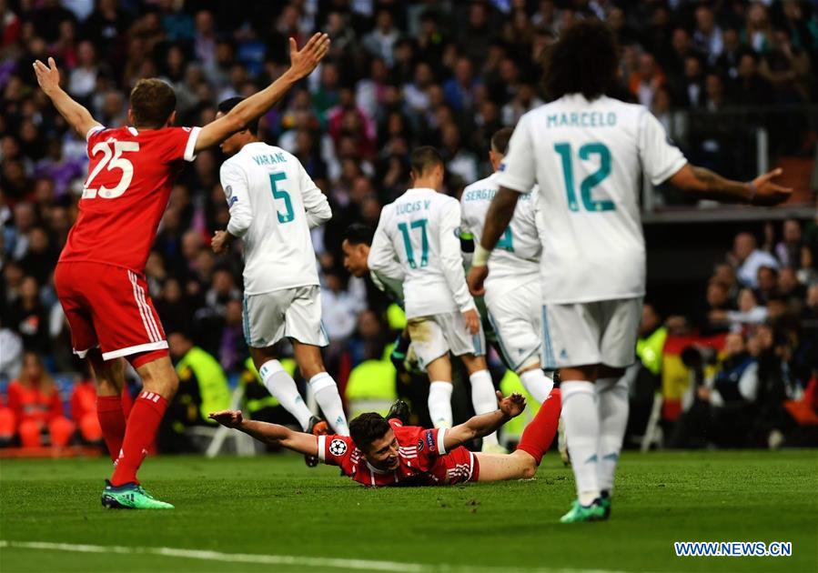 (SP)SPAIN-MADRID-SOCCER-UEFA CHAMPIONS LEAGUE-BAYERN MUNICH VS REAL MADRID