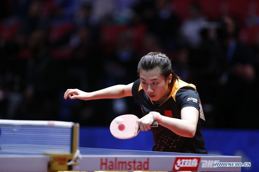 (SP)SWEDEN-HALMSTAD-TABLE TENNIS-WORLD TEAM CHAMPIONSHIPS-DAY 3