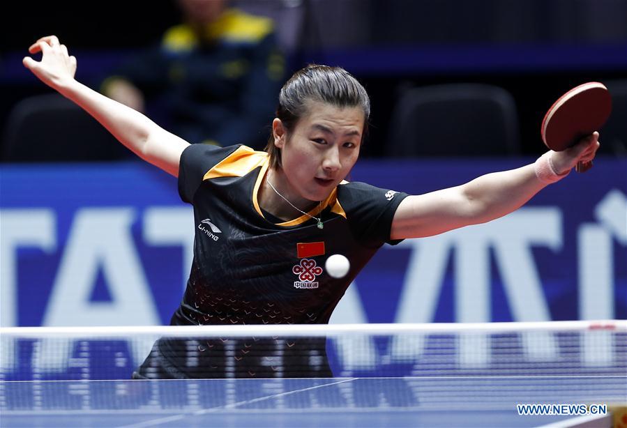 (SP)SWEDEN-HALMSTAD-TABLE TENNIS-WORLD TEAM CHAMPIONSHIPS-DAY 3