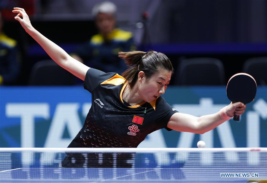 (SP)SWEDEN-HALMSTAD-TABLE TENNIS-WORLD TEAM CHAMPIONSHIPS-DAY 3