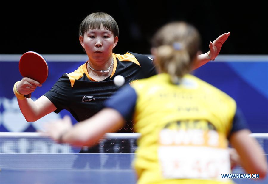 (SP)SWEDEN-HALMSTAD-TABLE TENNIS-WORLD TEAM CHAMPIONSHIPS-DAY 3
