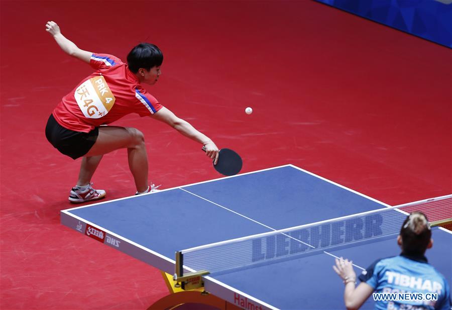 (SP)SWEDEN-HALMSTAD-TABLE TENNIS-WORLD TEAM CHAMPIONSHIPS-DAY 3