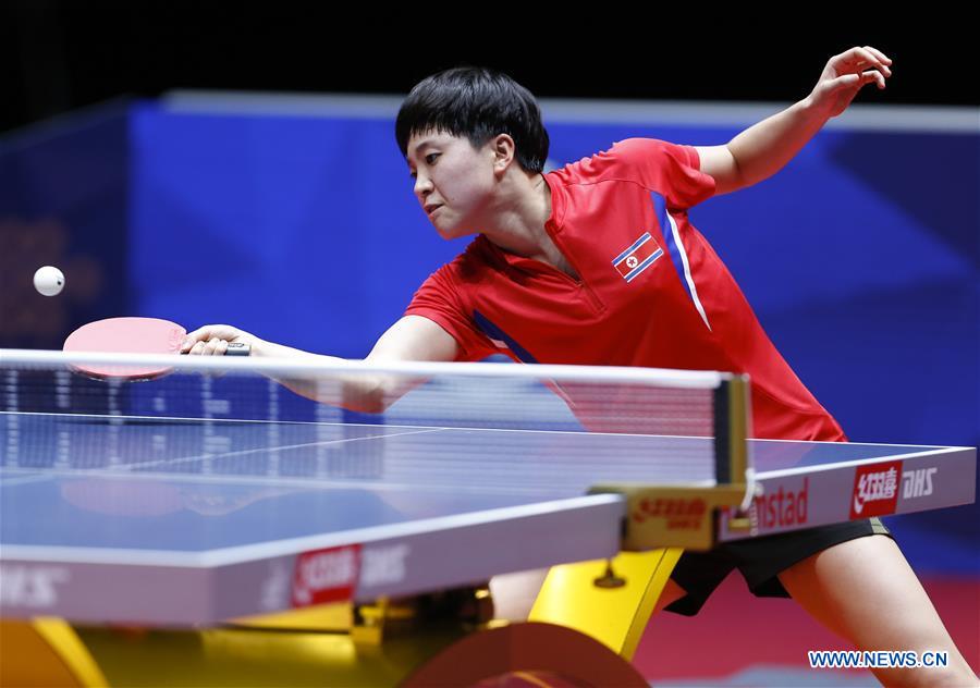 (SP)SWEDEN-HALMSTAD-TABLE TENNIS-WORLD TEAM CHAMPIONSHIPS-DAY 3