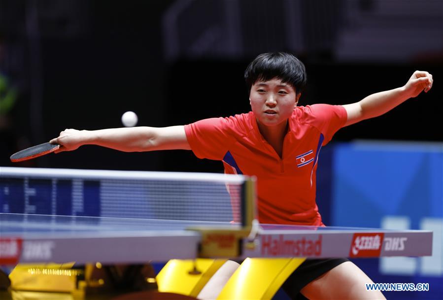 (SP)SWEDEN-HALMSTAD-TABLE TENNIS-WORLD TEAM CHAMPIONSHIPS-DAY 3