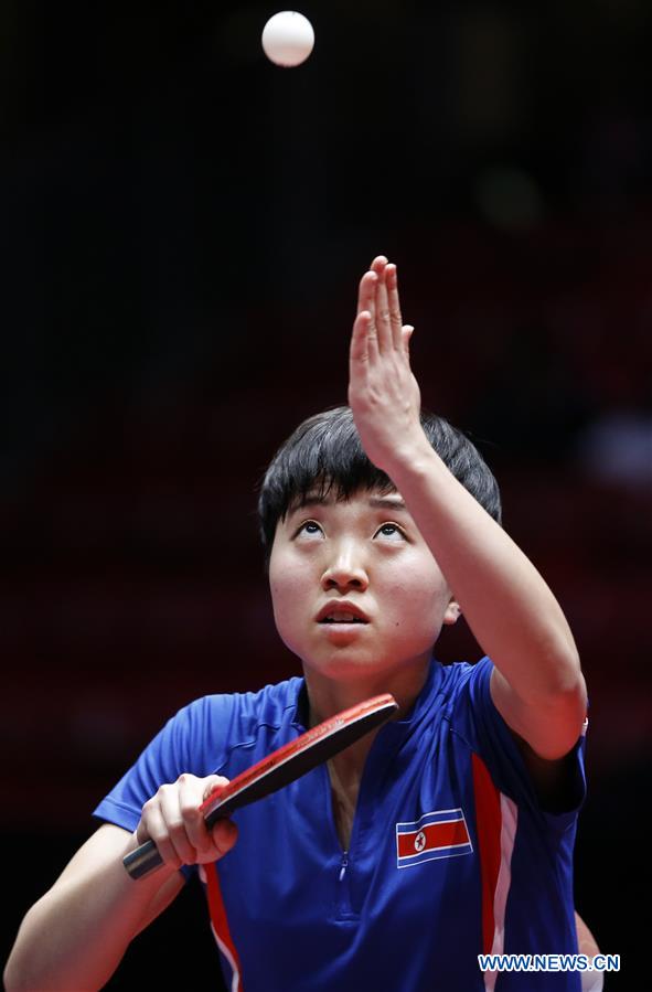 (SP)SWEDEN-HALMSTAD-ITTF WORLD TEAM CHAMPIONSHIPS 2018-SEMIFINAL-DPRK AND SOUTH KOREA