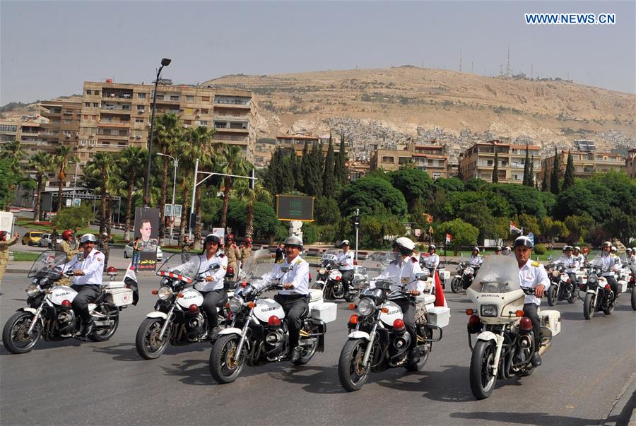 SYRIA-DAMASCUS-TRAFFIC POLICE DAY