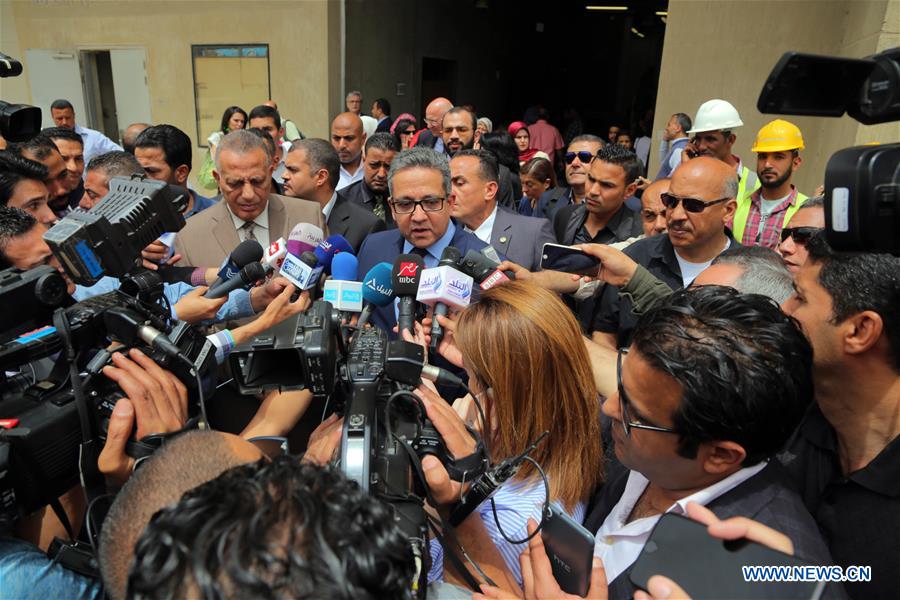 EGYPT-GREATER CAIRO-KING TUTANKHAMUN-CHARIOT-GRAND EGYPTIAN MUSEUM-TRANSFER