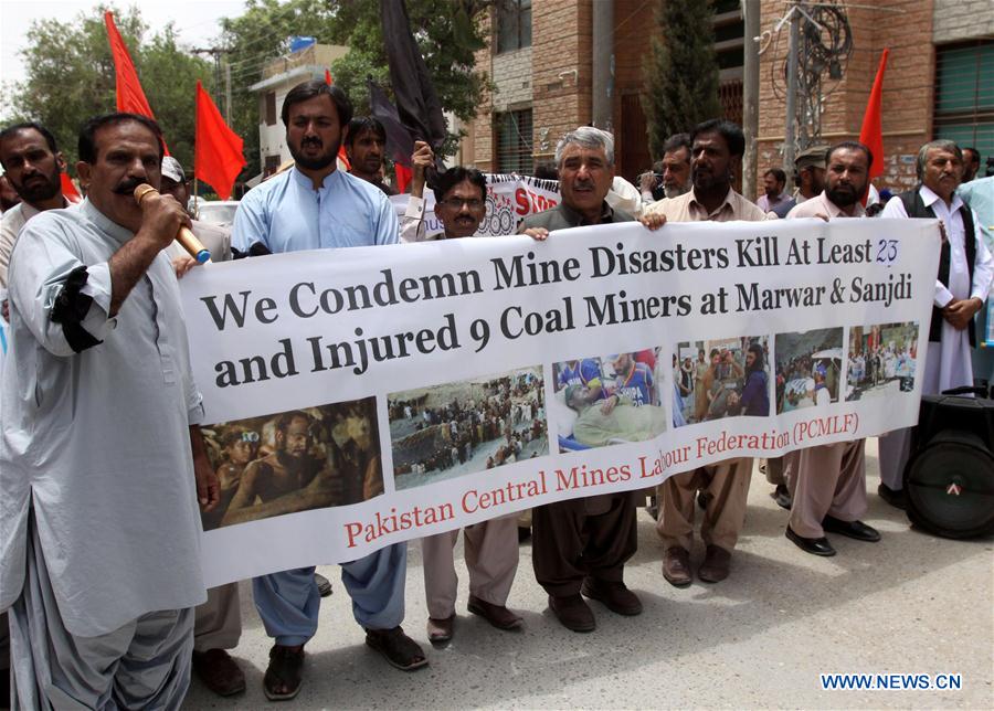 PAKISTAN-QUETTA-COAL MINE-INCIDENT-PROTEST