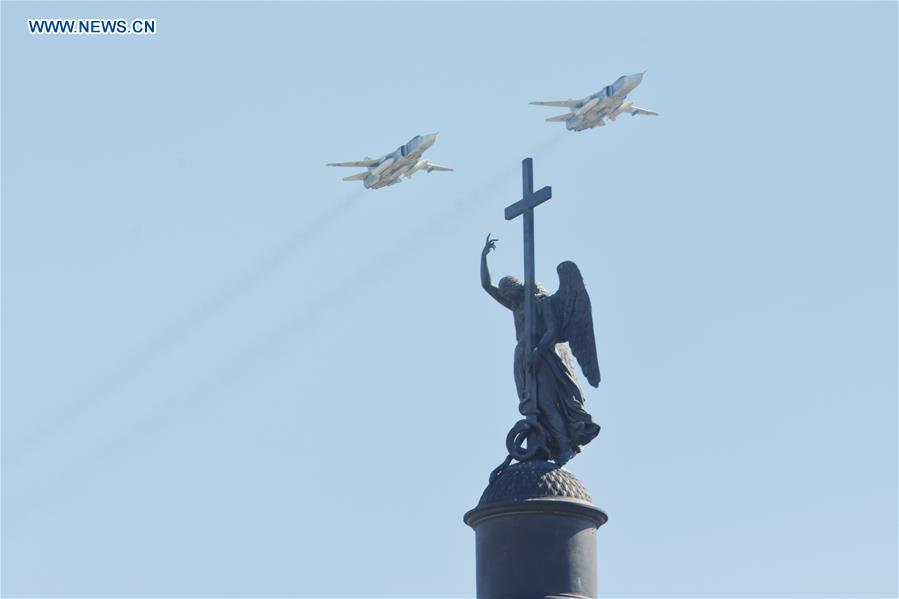 RUSSIA-ST. PETERSBURG-REHEARSALS-VICTORY DAY