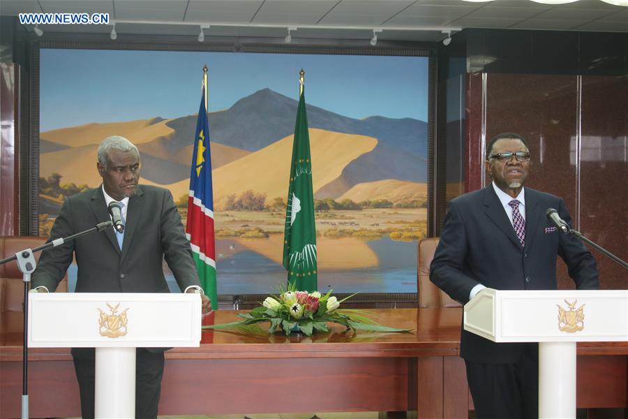 NAMIBIA-WINDHOEK-AU COMMISSION-CHAIRPERSON-VISIT
