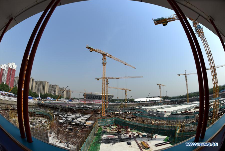 (SP)CHINA-BEIJING-WINTER OLYMPICS-NATIONAL SPEED SKATING OVAL-CONSTRUCTION