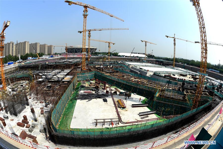 (SP)CHINA-BEIJING-WINTER OLYMPICS-NATIONAL SPEED SKATING OVAL-CONSTRUCTION