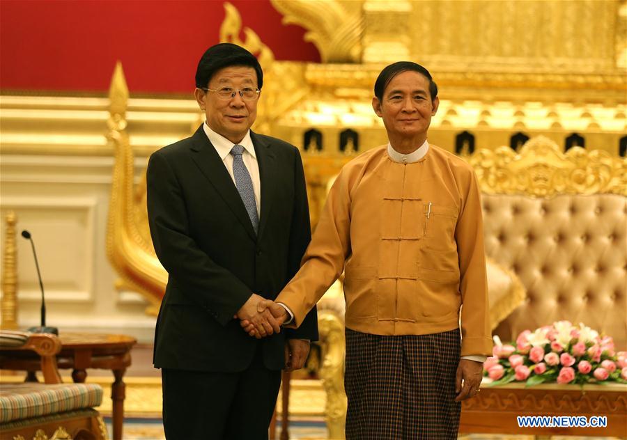 MYANMAR-NAY PYI TAW-CHINA-ZHAO KEZHI-MEETING