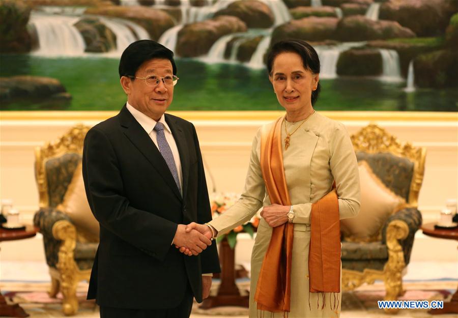 MYANMAR-NAY PYI TAW-CHINA-ZHAO KEZHI-MEETING
