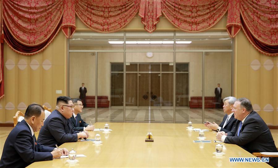 DPRK-KIM JONG UN-U.S.-POMPEO-MEETING