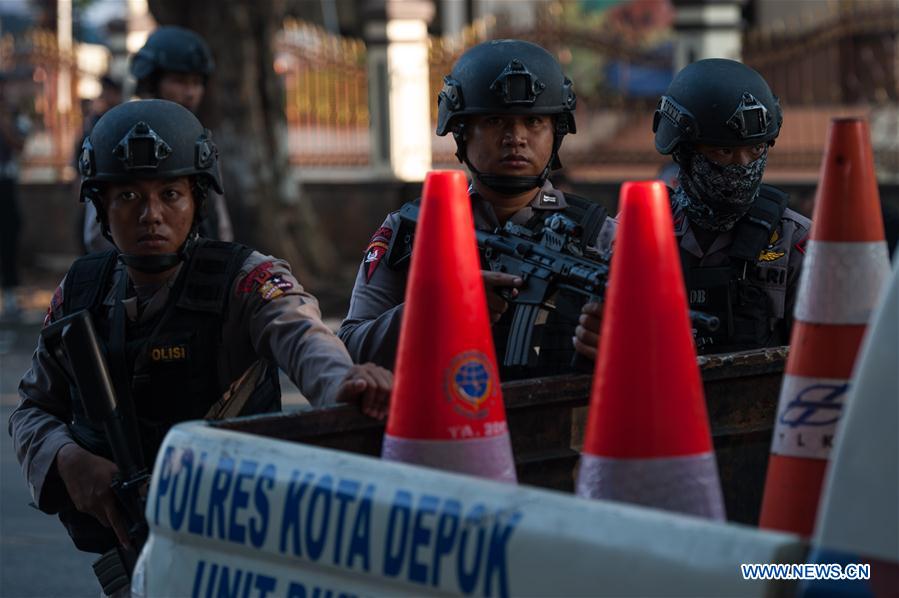 INDONESIA-DEPOK-RIOT-SURRENDER