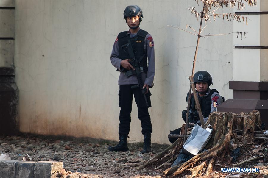 INDONESIA-DEPOK-RIOT-SURRENDER