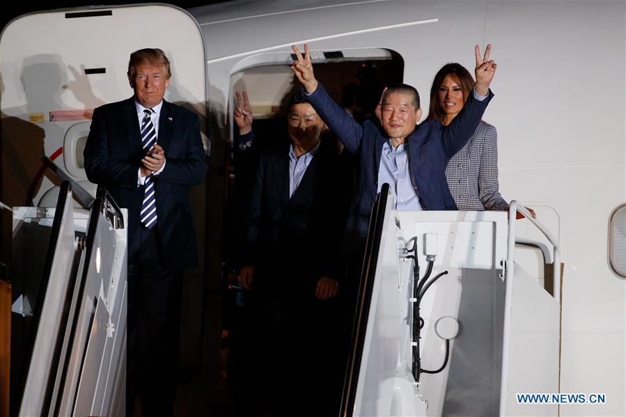 U.S.-WASHINGTON D.C.-DETAINEES BACK FROM DPRK