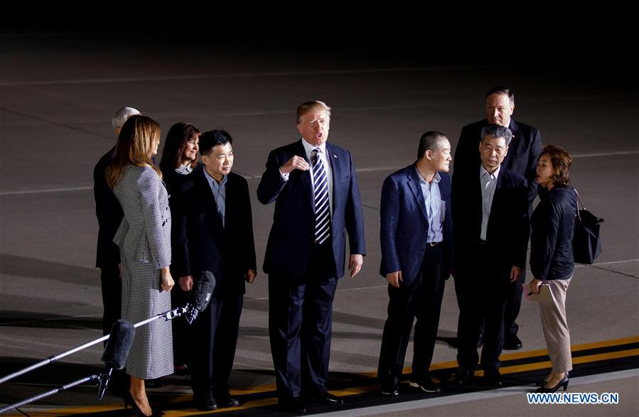 U.S.-WASHINGTON D.C.-DETAINEES BACK FROM DPRK