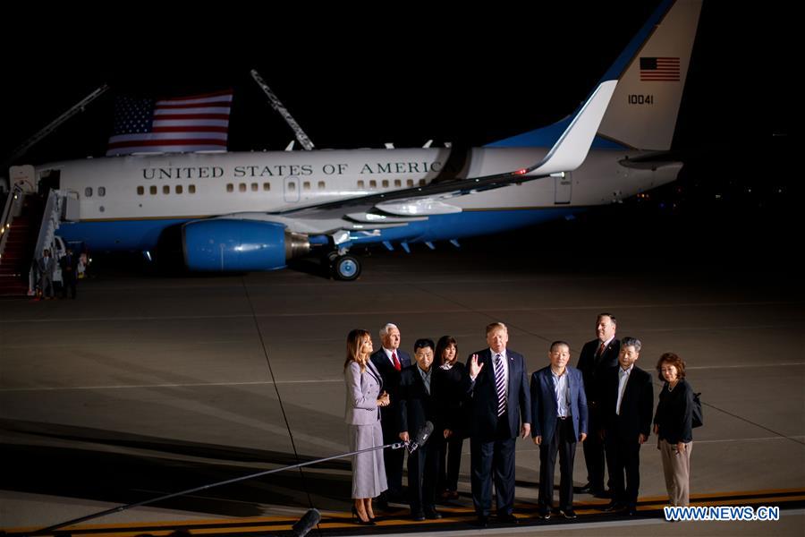 U.S.-WASHINGTON D.C.-DETAINEES BACK FROM DPRK