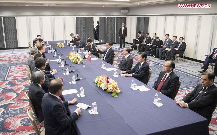 JAPAN-TOKYO-CHINA-LI KEQIANG-POLITICAL PARTIES-MEETING