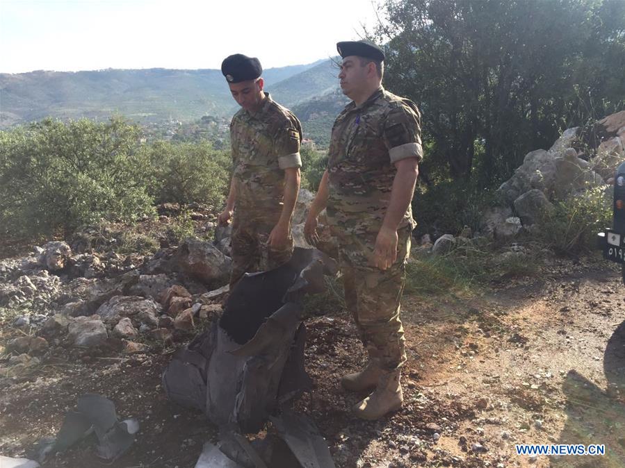 LEBANON-MISSILE WRECKAGE