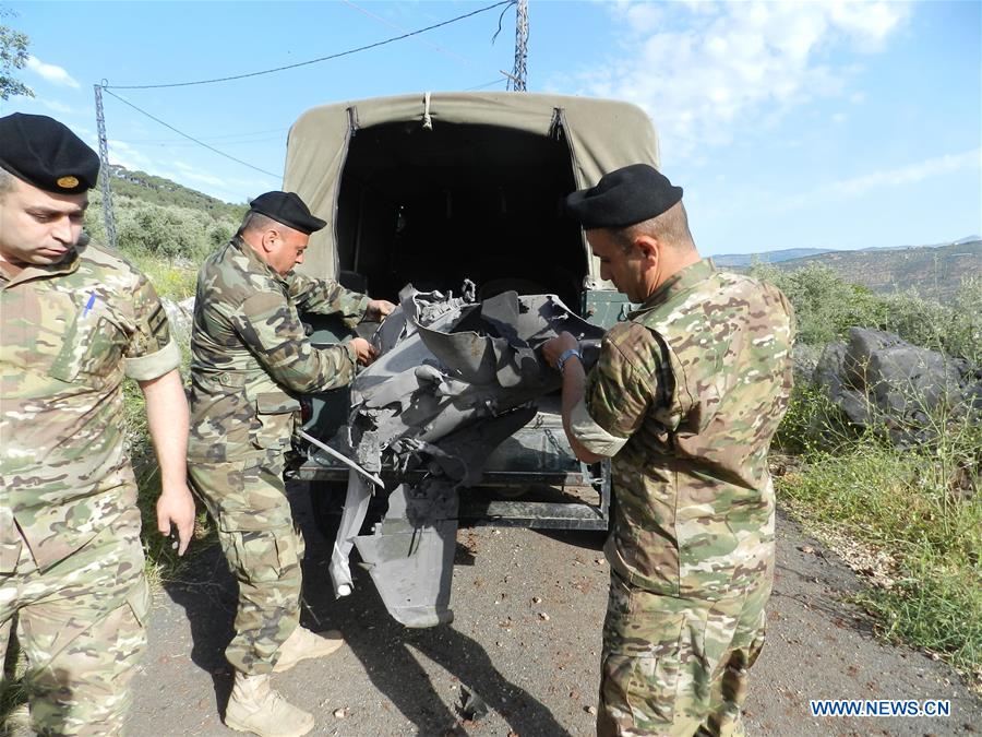 LEBANON-MISSILE WRECKAGE