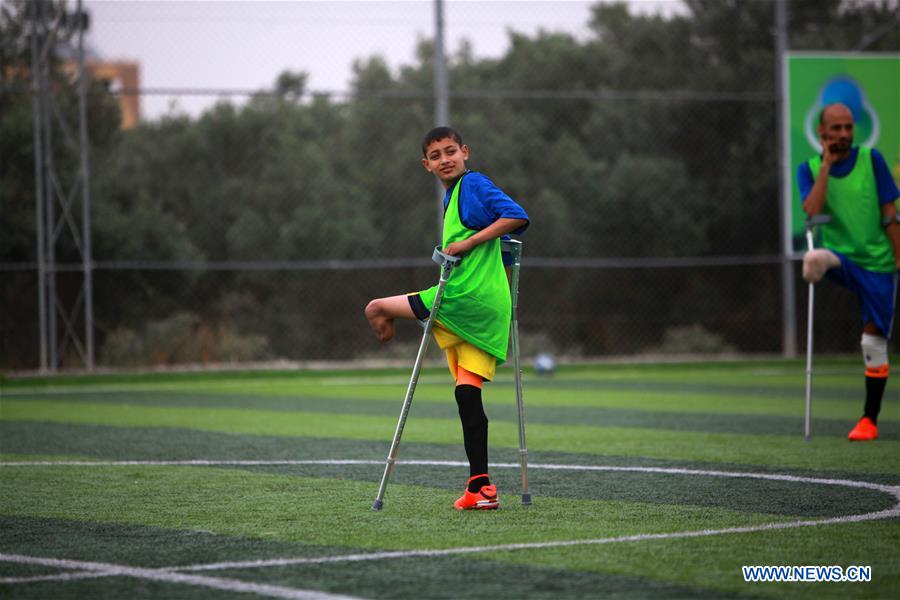 (SP)MIDEAST-GAZA-SOCCER-AMPUTEES