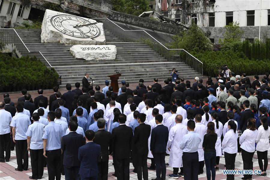 CHINA-SICHUAN-WENCHUAN-EARTHQUAKE-ANNIVERSARY-MEMORIAL CEREMONY (CN)