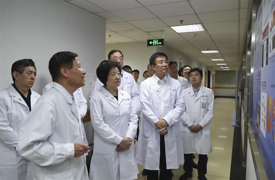 CHINA-BEIJING-SUN CHUNLAN-MEDICAL RESEARCH INSTITUTIONS-INSPECTION (CN)