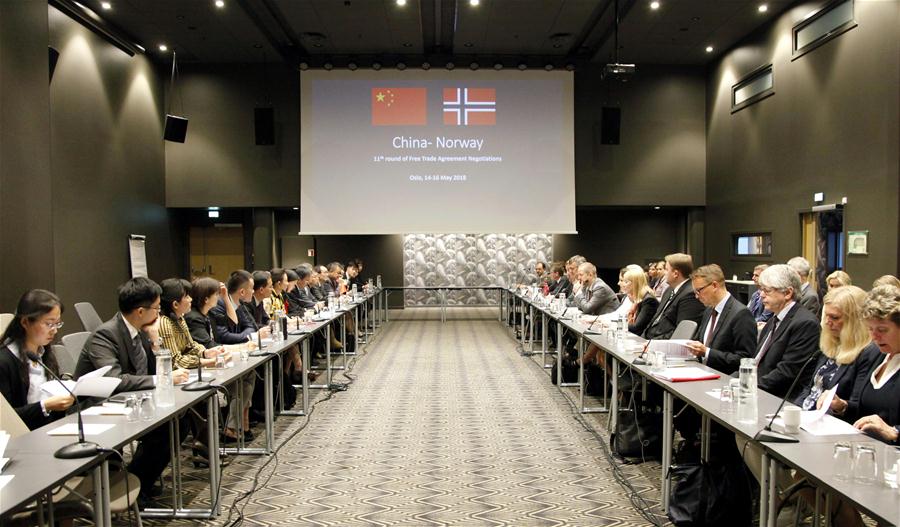 NORWAY-OSLO-CHINA-FREE TRADE AGREEMENT-NEGOTIATIONS