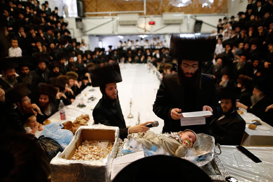 ISRAEL-REHOVOT-ULTRA ORTHODOX JEW-PIDYON HABEN