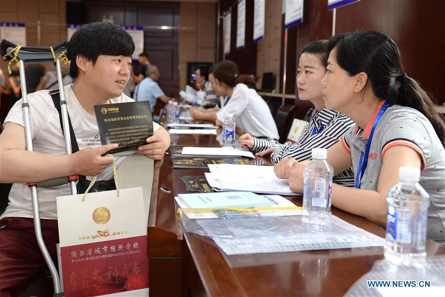 CHINA-SHAANXI-JOB FAIR FOR THE HANDICAPPED (CN)