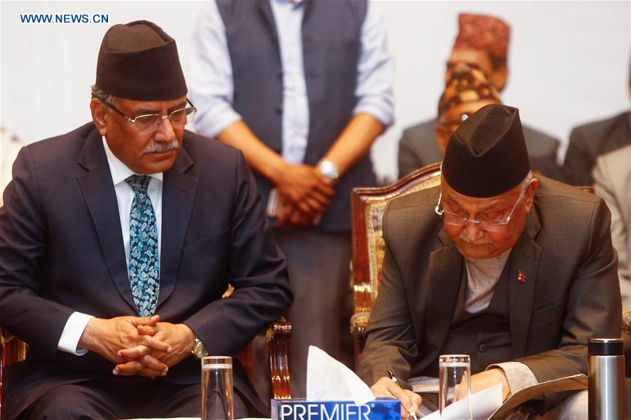 NEPAL-KATHMANDU-PARTY-UNIFICATION