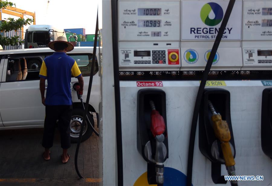 Myanmar's local fuel price reached highest record Xinhua English.news.cn