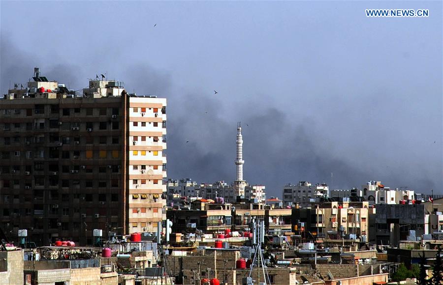 SYRIA-DAMASCUS-IS-AIR STRIKE