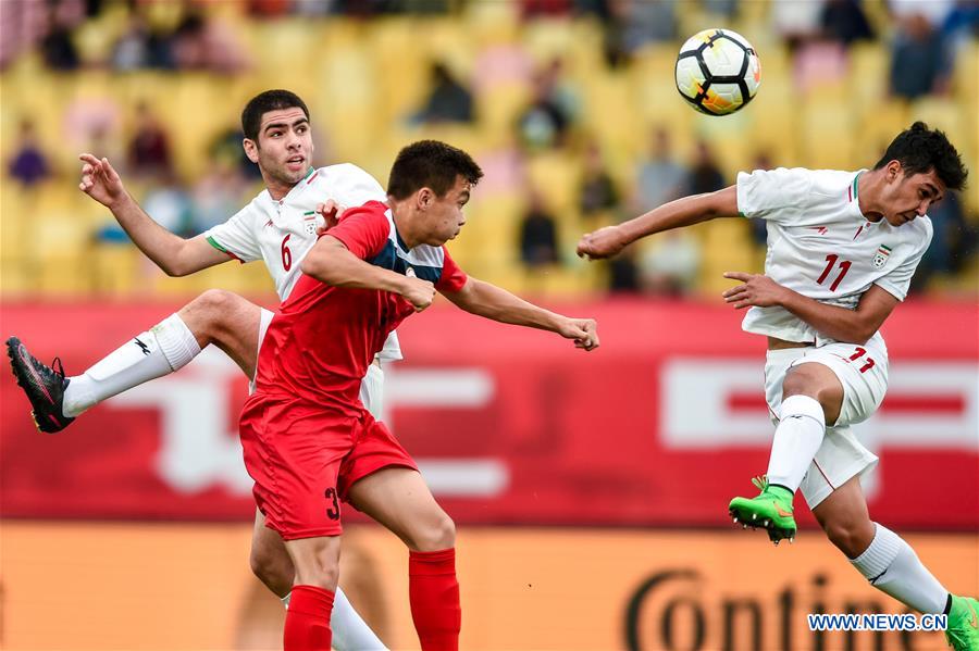 (SP)CHINA-JIANGSU-JIANGYIN-FOOTBALL-CFA INTERNATIONAL YOUTH TOURNAMENT-IRAN VS KYR