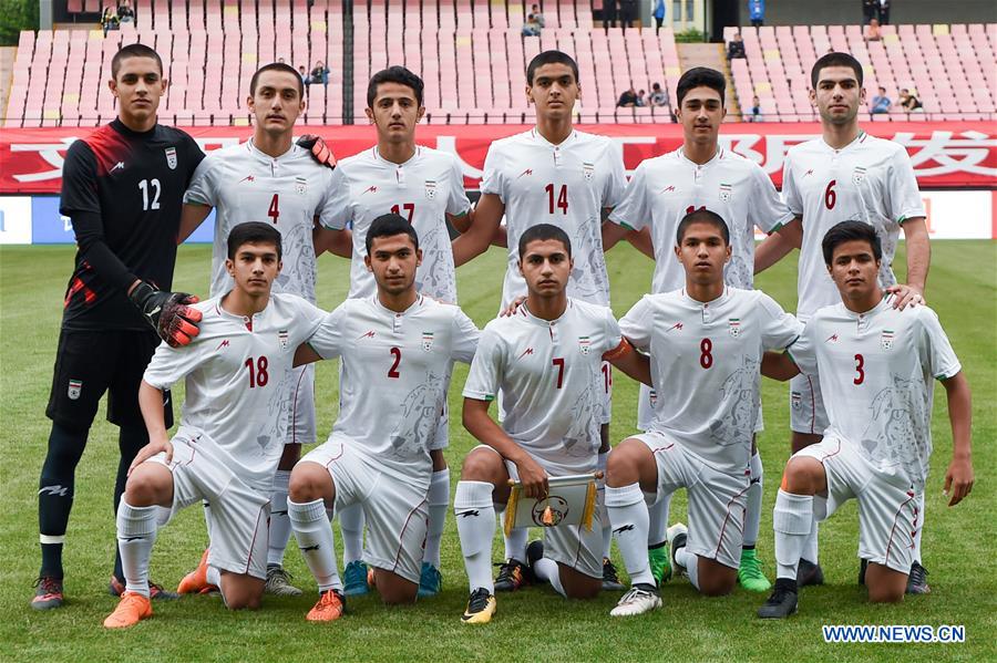 (SP)CHINA-JIANGSU-JIANGYIN-FOOTBALL-CFA INTERNATIONAL YOUTH TOURNAMENT-IRAN VS KYR