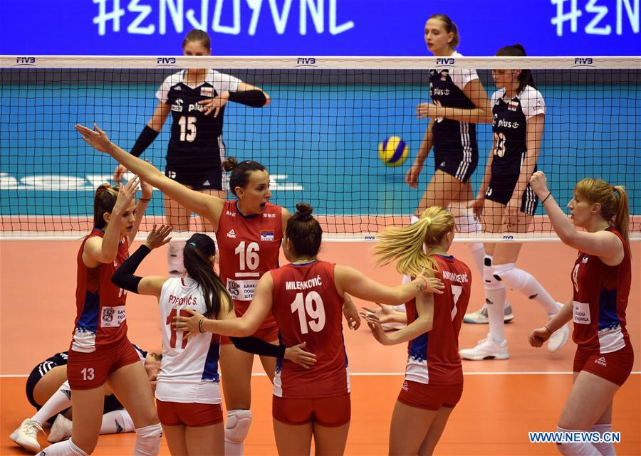 (SP)CHINA-MACAO-VOLLEYBALL-NATIONS LEAGUE-SERBIA VS POLAND(CN)