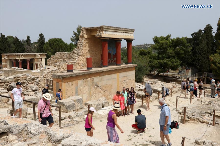 GREECE-HERAKLION-KNOSSOS-ARCHAEOLOGICAL SITE