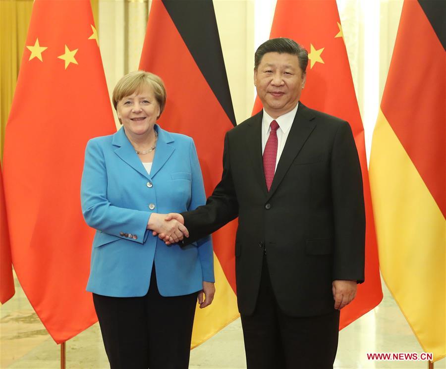 CHINA-BEIJING-GERMANY-XI JINPING-MERKEL-MEETING (CN)