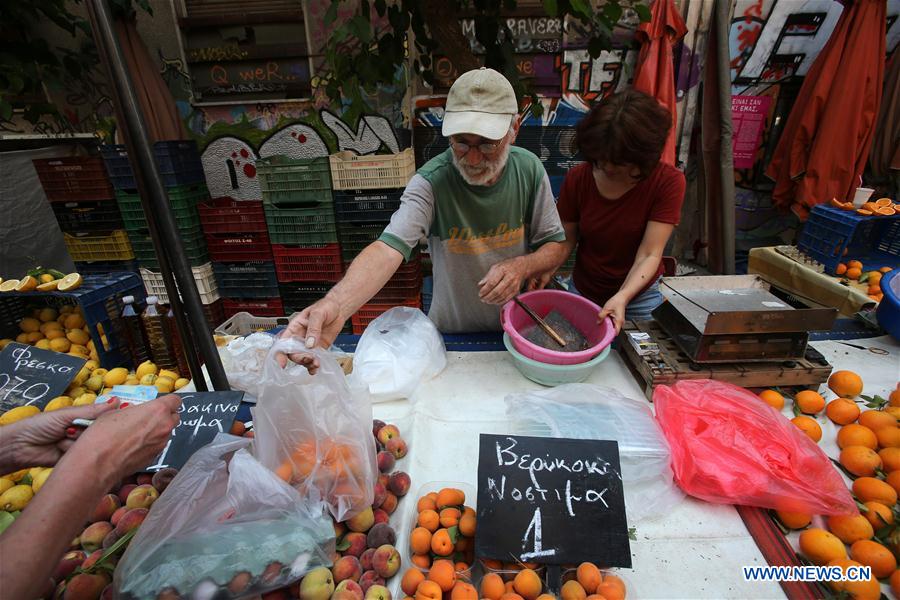 GREECE-ATHENS-FARMER MARKET-ECONOMY