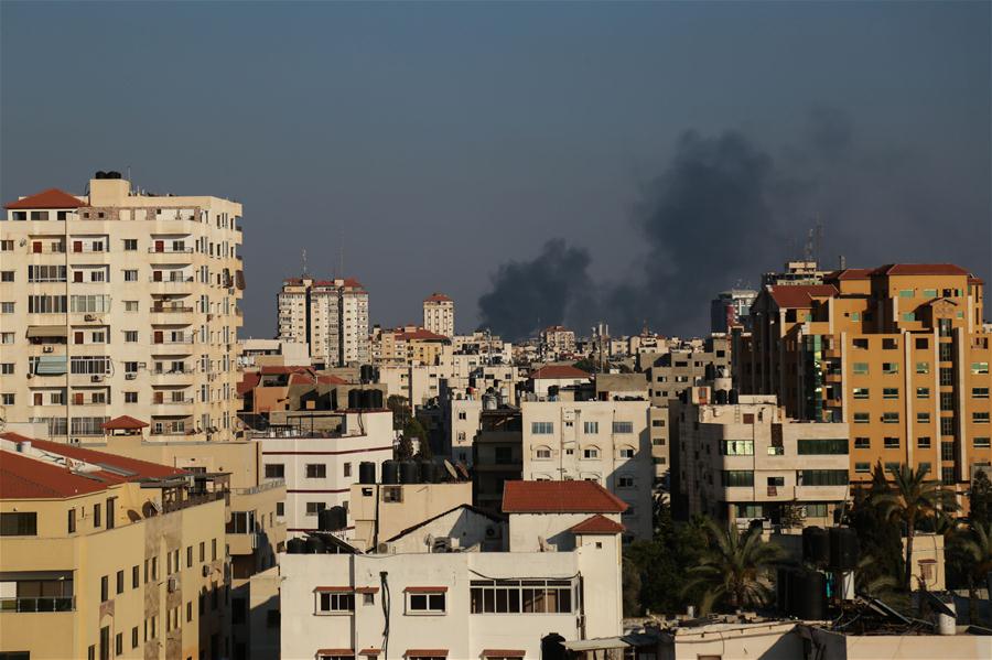 MIDEAST-GAZA CITY-AIR STRIKE