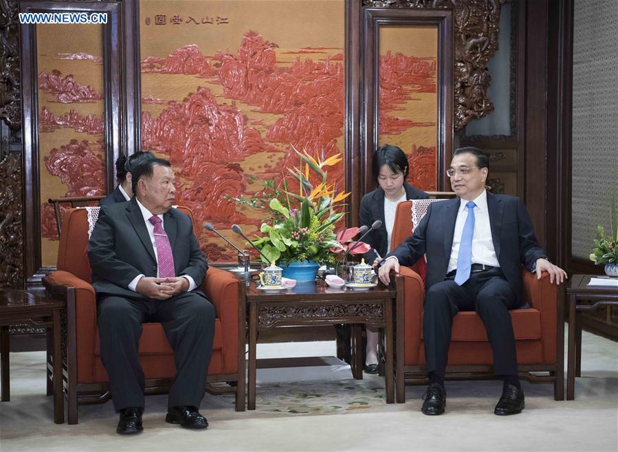 CHINA-BEIJING-LI KEQIANG-LAOS-BOUNNHANG VORACHIT-MEETING (CN)