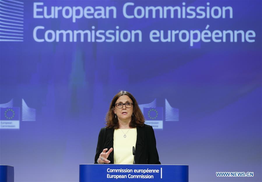 BELGIUM-BRUSSELS-EU-U.S.-TRADE-MALMSTROM