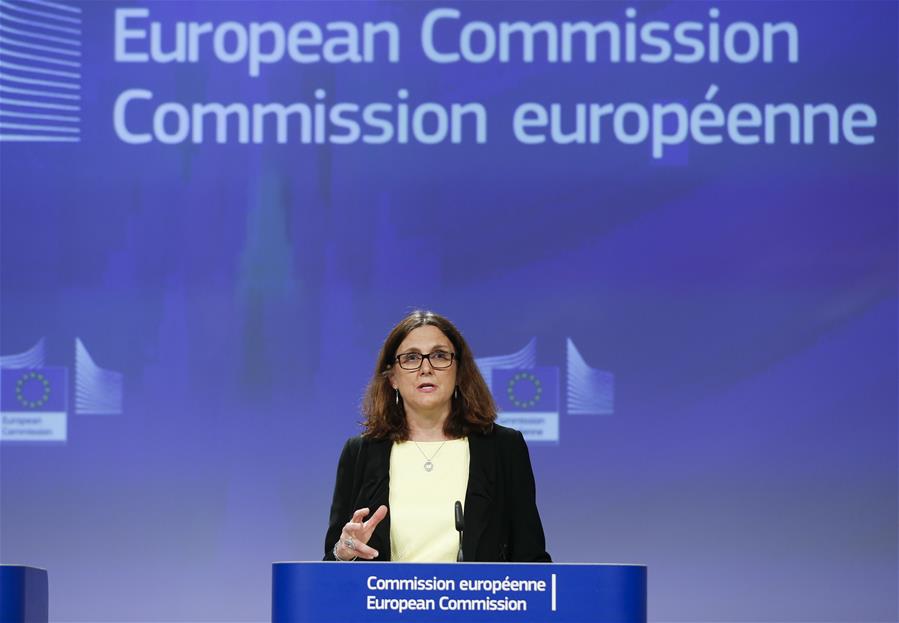 BELGIUM-BRUSSELS-EU-U.S.-TRADE-MALMSTROM