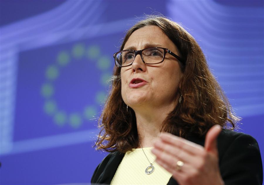 BELGIUM-BRUSSELS-EU-U.S.-TRADE NEGOTIATIONS-CLOSING