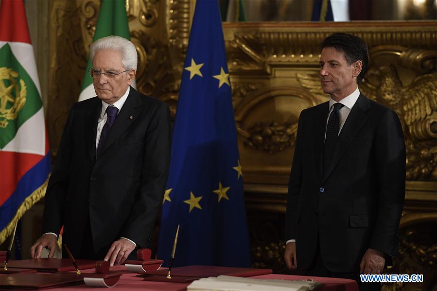 ITALY-ROME-NEW GOVERNMENT-SWEARING-IN CEREMONY