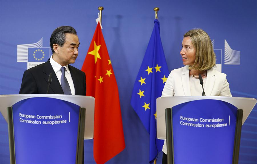 BELGIUM-BRUSSELS-EU-CHINA-WANG YI