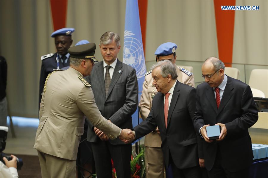 UN-INTERNATIONAL DAY OF UN PEACEKEEPERS-DAG HAMMARSKJOLD MEDAL CEREMONY